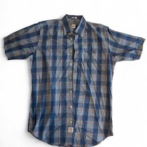 Peter Millar Blue Plaid Men's Shirt